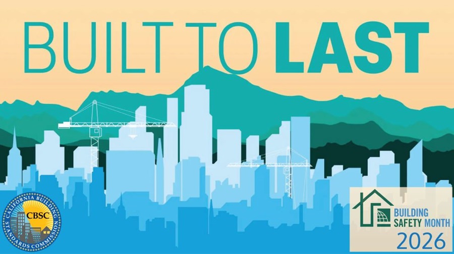 Building Safety Month Built to Last theme graphic