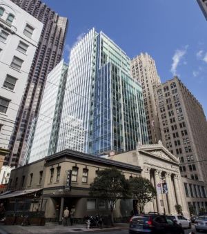 Arial photo of building at 350 Bush Street