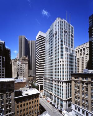 Arial photo of the highrise at 55 Second Street