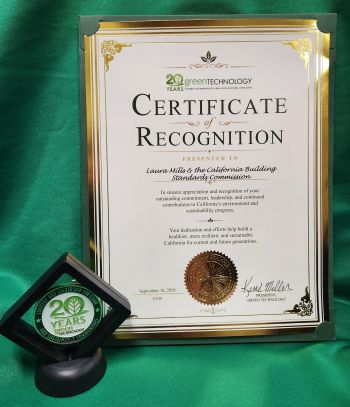 CBSC's Green California Summit Certificate
