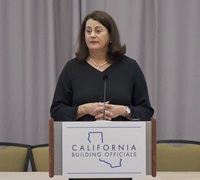 Mia at podium