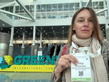Irina Brauzman at greenbuild conference