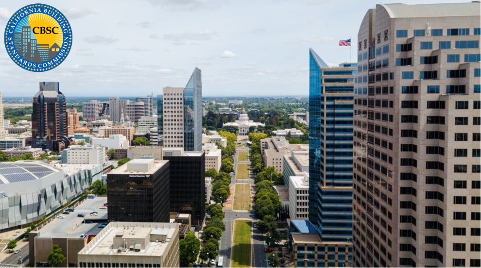 Sacramento Cityscape with CBSC logo