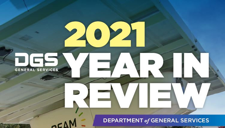 Photo of 2020 year in review cover with building