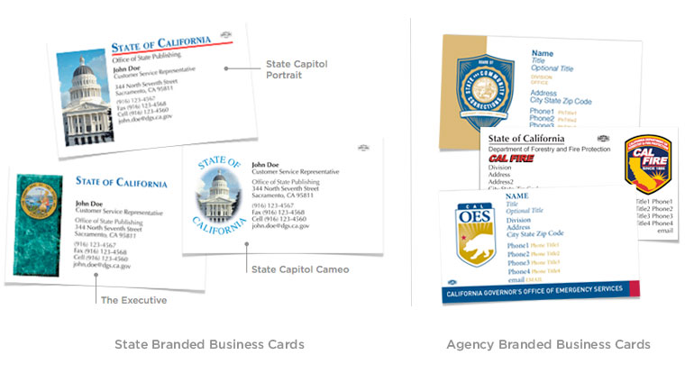Ordering Business Cards for Government Agencies