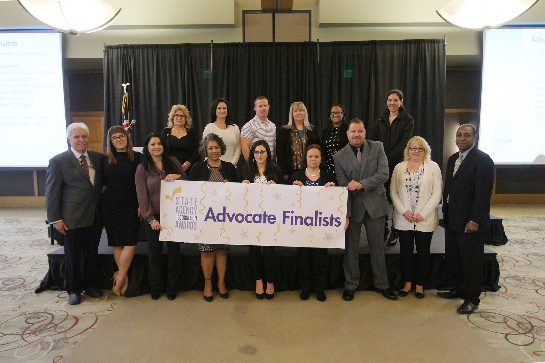 A photo of all the Advocate finalists