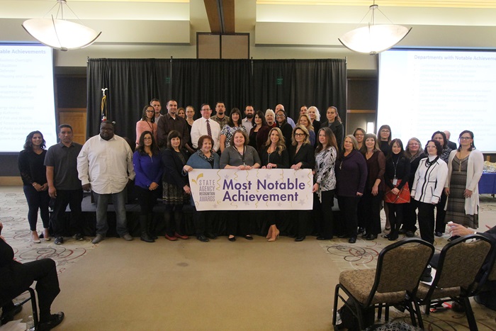 A photo of all the most notable achievement departments.