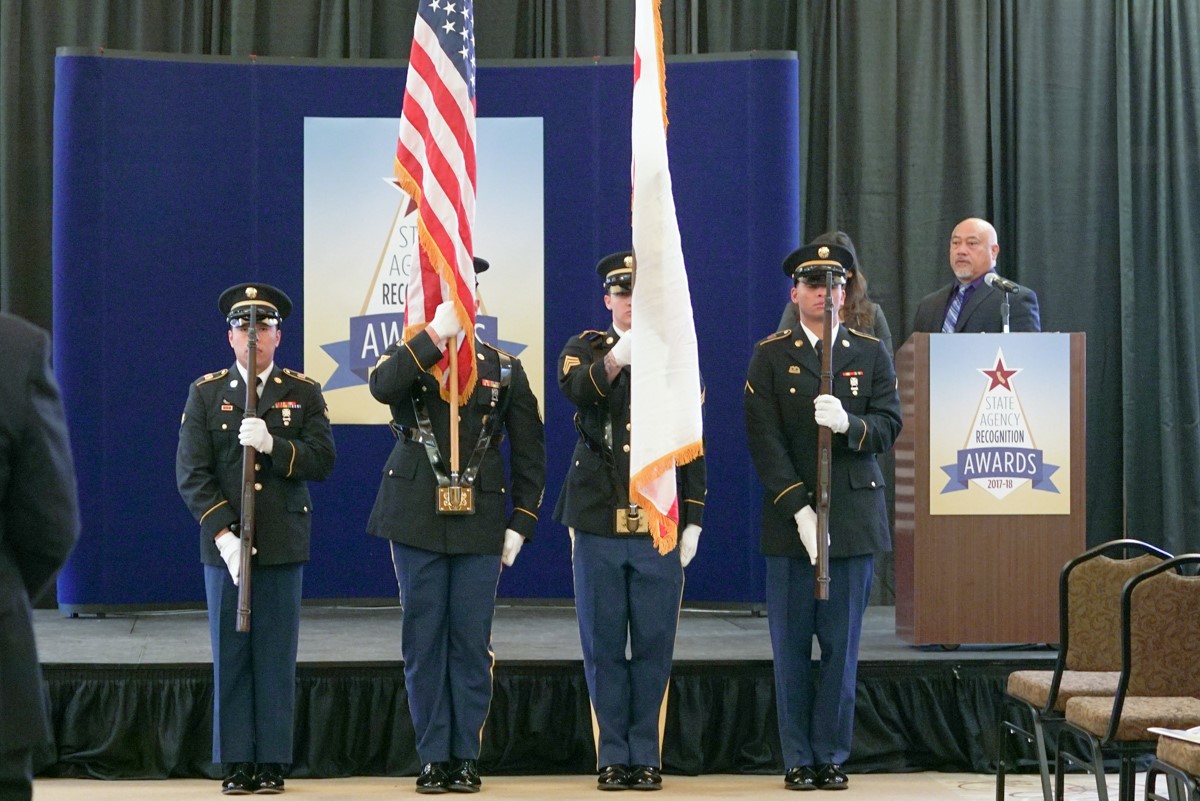 Presentation of the Colors by the Governor's Honor Guard