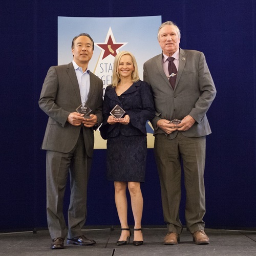 Pictured from left to right: Frank Louie, Coreena Conley, Rick Fowler