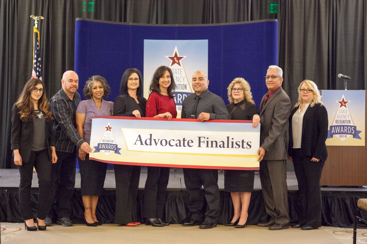 A group photo of all the Advocate of the Year Finalists