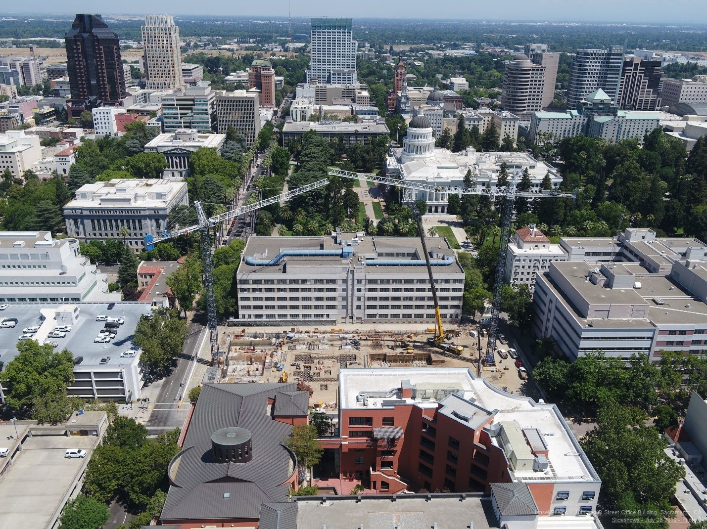 10th and O Street Construction Progress August 6th 2019