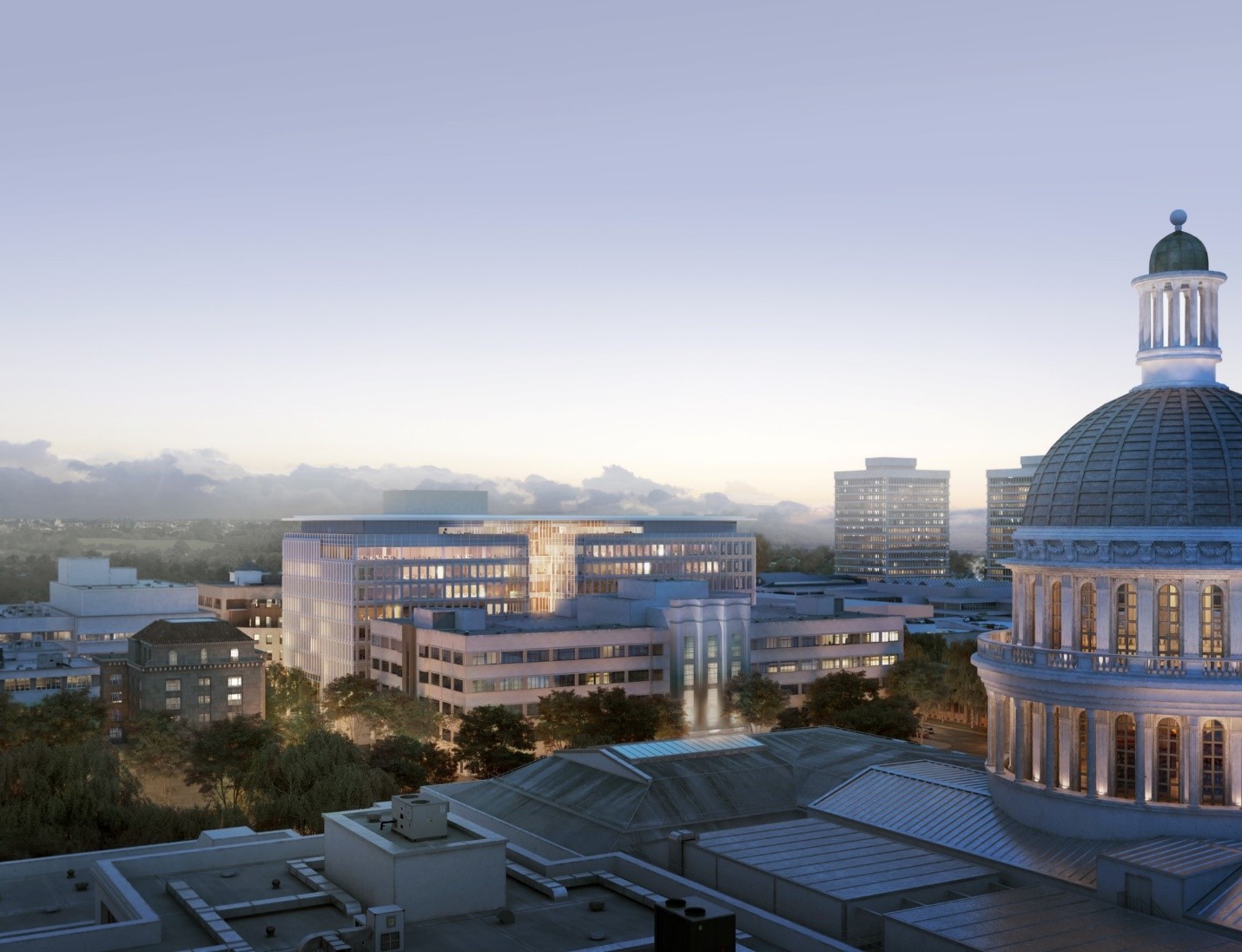 View of Rendering from the State Capitol