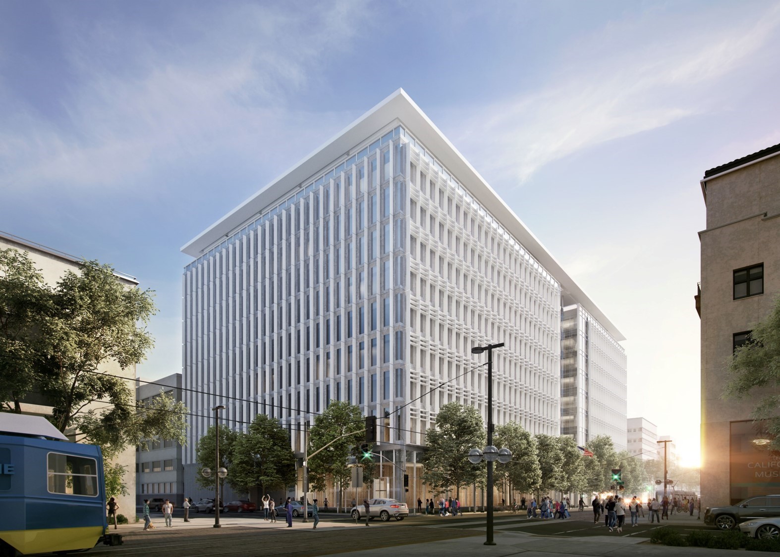 View of Rendering from the corner of 10th and O Street