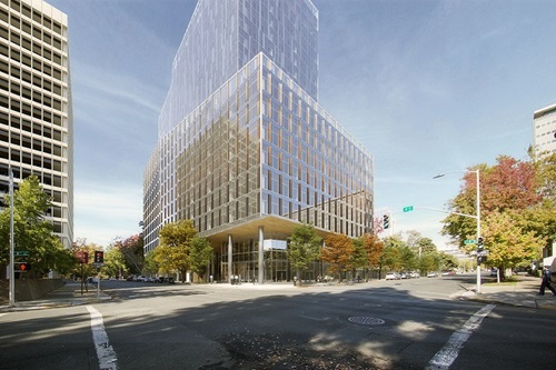 Rendering of P Street Southeast Corner
