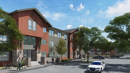 South Lake Tahoe Affordable Housing Render View 1